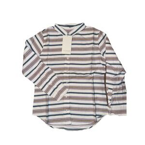 Wildfang Essential Flannel Button Up Shirt XS Stripe Cotton Boho Skater